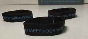 Cinta Cinta Banda Elástica Estirada Sobre Mano Happy Hour Jueves Cosida - Imagen 1 de 2