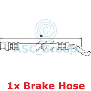 Apec Bremse 235 mm Scheibenbremssattel flexibler Gummischlauch HOS3697 - Bild 1 von 1