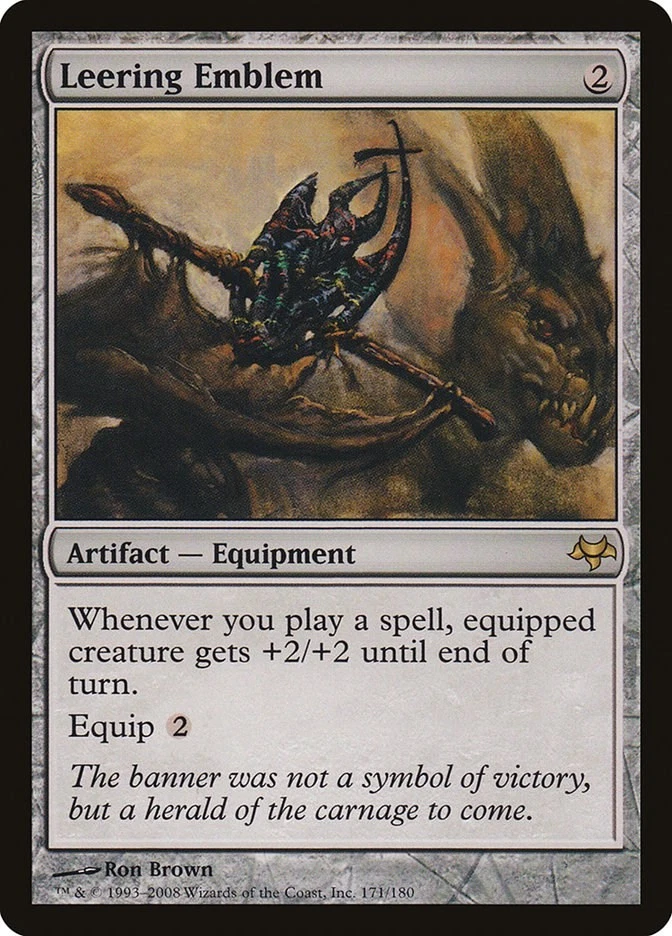 Leering Emblem 171 LP Normal Eventide MTG EN - Image 1 of 1