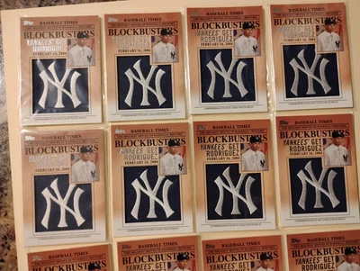 Alex Rodriguez Patch Hat Logo Blockbusters Card 2012 Topps Update BP-25 PICK ONE - Image 1 of 4