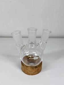 Chemglass Vetro 250 ml, Fiaschetta inferiore rotonda verticale 24/40 a 3 colli, CG-1522-03 - Foto 1 di 3