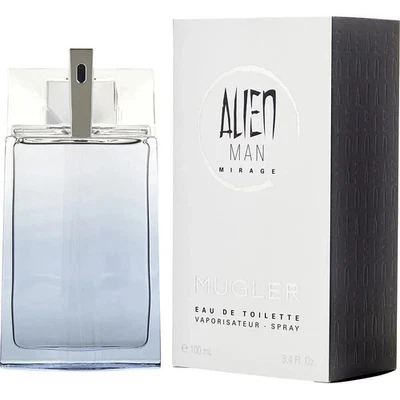 ALIEN MAN MIRAGE DE MUGLER-EDT-SPRAY-3,4 OZ-100 ML-AUTÉNTICO-HECHO EN FRANCIA Foto 1 de 2