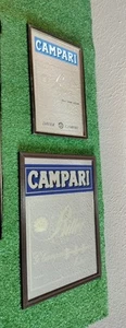 2 Quadri a Specchio Pubblicitari Vintage Da Collezione Bitter Davide Campari - Bild 1 von 7