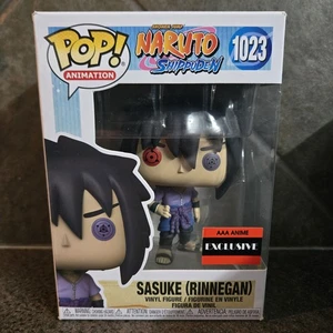 Funko Pop! Animation Naruto Shippuden Sasuke Rinnegan #1023 AAA Anime Exclusive - Foto 1 di 7