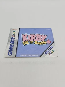 Kirby Tilt 'n' Tumble (Nintendo Game Boy Color, GBC 2001) Manual Only - Picture 1 of 2