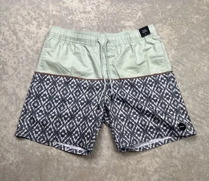 Pantalones Cortos de Natación RVCA County Board 17" Talla M Patrón Diamante - Imagen 1 de 5