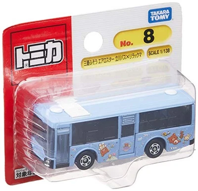 Tomica No.8 Mitsubishi Fuso Aerostar Tachikawa Bus x Rilakkuma (BP) - Image 1 of 3