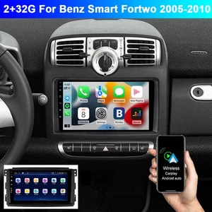 9" ANDROID 13 PARA SMART FORTWO 2005-2010 2DIN CARPLAY RADIO COCHE GPS SAT BT WIFI - Imagen 1 de 20