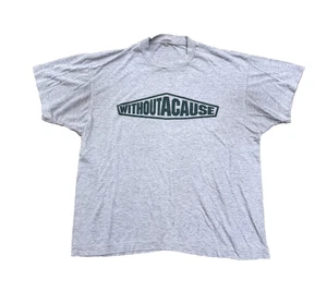 Vintage 90's Without a Cause Hardcore T-Shirt NYCH District 9 Fahrenheit 451 - Picture 1 of 5
