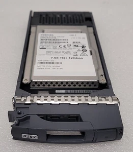 NetApp X319A-R6 7.6TB 12Gb/s SSD Solid State Drive for DS224C A220 A200 A700s - Picture 1 of 2