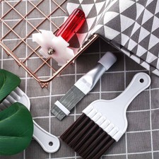 4 PEZZI ARIA CONDIZIONATA CONDENSATORE fin Pulizia Spazzola AC fin pettine in acciaio inox b9d4