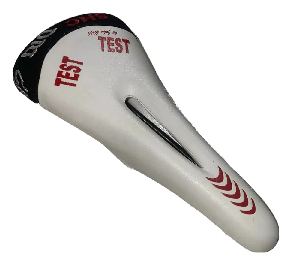 Sillín de carretera COBB SHC DRT TEST rieles de titanio recorte blanco y negro MTB 214 gramos Foto 1 de 4