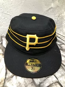 New Era PILL BOX MLB 2017 Alternate PITTSBURGH PIRATES Gorra ajustada de béisbol 7 1/4 - Imagen 1 de 10