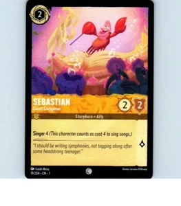 Tarjeta individual Sebastian 19/204 Disney Lorcana - Imagen 1 de 2