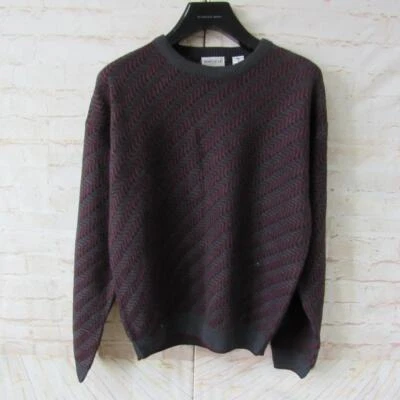 MENS VAN HEUSEN 100% ACRYLIC CREW NECK JUMPER CHEST 44/46 UK L REF (NC08704) - Image 1 of 4