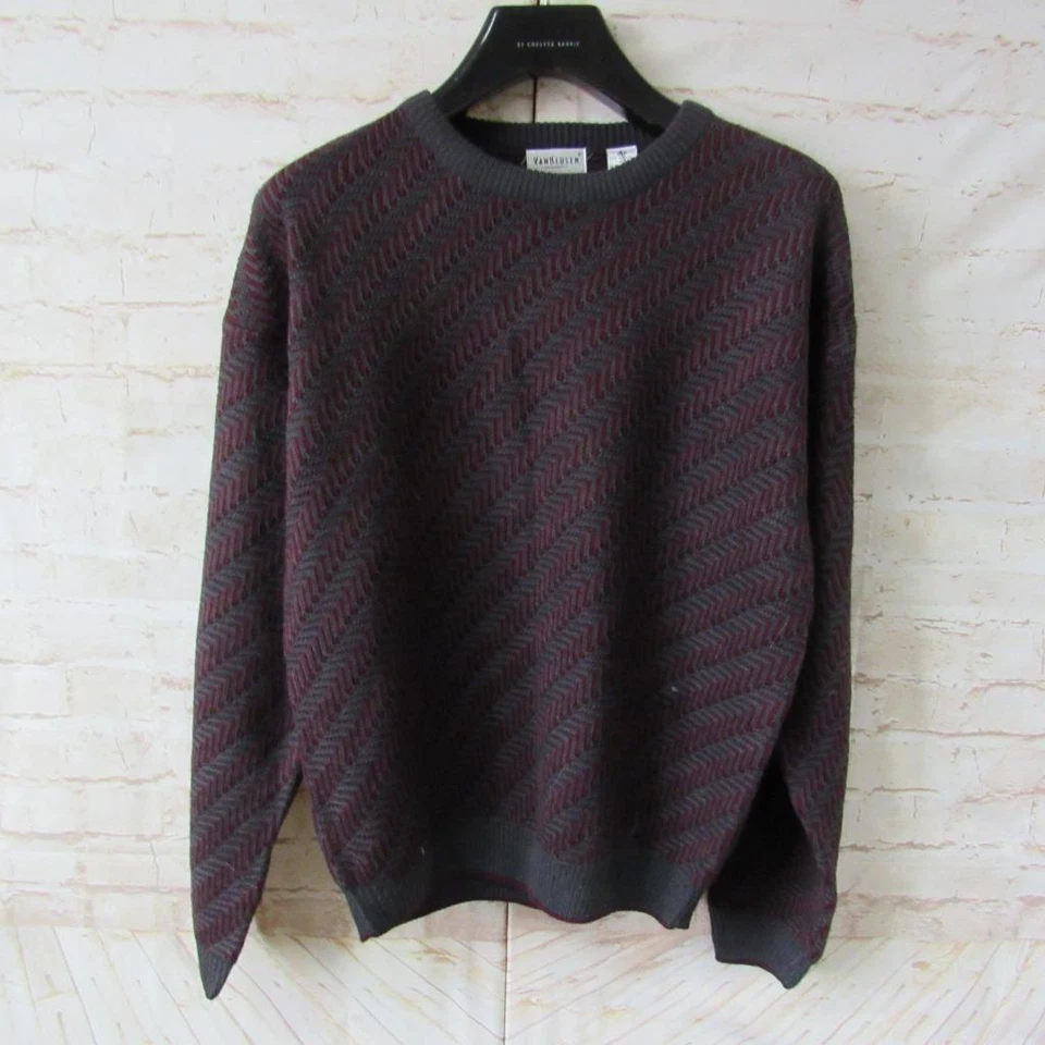 MENS VAN HEUSEN 100% ACRYLIC CREW NECK JUMPER CHEST 44/46 UK L REF (NC08704) - Image 1 of 4