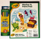 Crayola Marker & Paper Pad 8” x 10” & Super Tips Washable Markers Kids Art Set