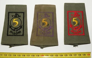 Set mit 3 Original Vintage Hülsen / Patches Französische Armee RIAOM (Set 062) - Bild 1 von 2