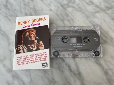 Kenny Rogers Love Songs CASSETTE Tape 1985 EMI 4XLL-9188 Daytime Friends RARE! - Image 1 of 3