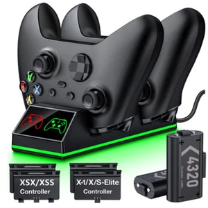 Per Xbox One Series X/S Controller Stazione di Ricarica + 4320mWh Batteria Ricaricabile - Foto 1 di 7