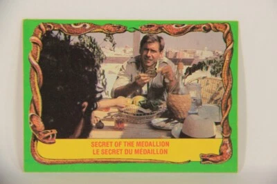 Raiders Of The Lost Ark 1981 Card #34 Secret Of The Medallion FR-ENG OPC L017960 - Image 1 of 2