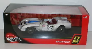 HOT WHEELS 1/18 29755 FERRARI 250 TESTA ROSSA WHITE 22 - Imagen 1 de 2