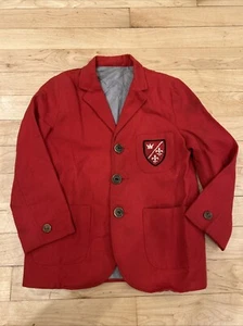 Vintage Boys Suit Coat Size 6 ? Red - Picture 1 of 11