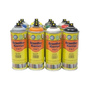 Brantho Korrux 3w1 puszka ze sprayem 400 ml farba antykorozyjna RAL 70 kolorów do wyboru - Zdjęcie 1 z 77