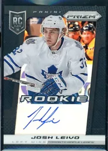 2013-14 Panini Prizm Rookie Autographs Prizms #394 Josh Leivo 14/25 - Foto 1 di 2