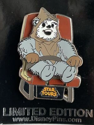 Pin de Historia de Disney Pieza de Disney SORPRESA Star Tours Ewok Limited ED 1000 PIN Foto 1 de 4