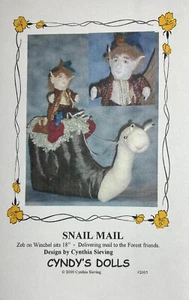 Cloth Art Doll Pattern "Snail Mail" by Cynthia Sieving - Picture 1 of 1