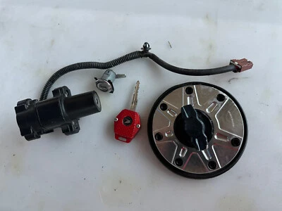 08-13 Juego de llaves de bloqueo interruptor de encendido Honda CBR1000RR CBR 1000 RR TAPA DE GAS MALETERO OEM Foto 1 de 3