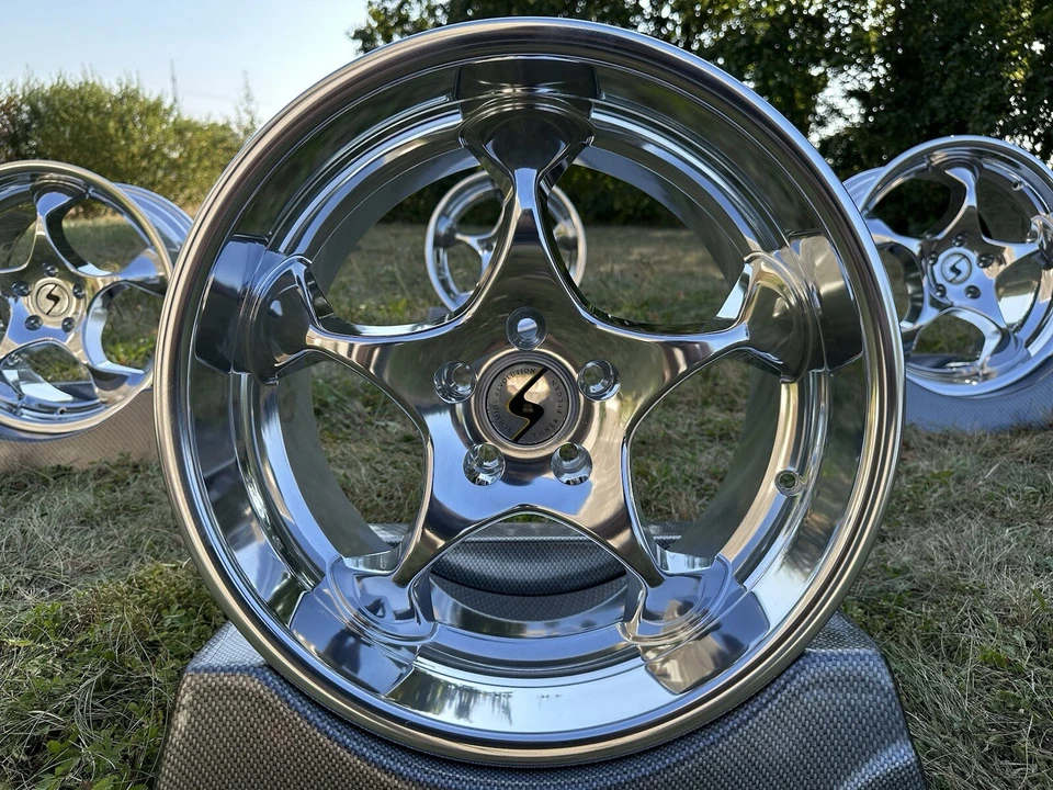 💎 4x SCHMIDT Space Line 8,5 & 10x18 5x110 Hochglanzverdichtet Chrysler Vectra💎 - Bild 1 von 4