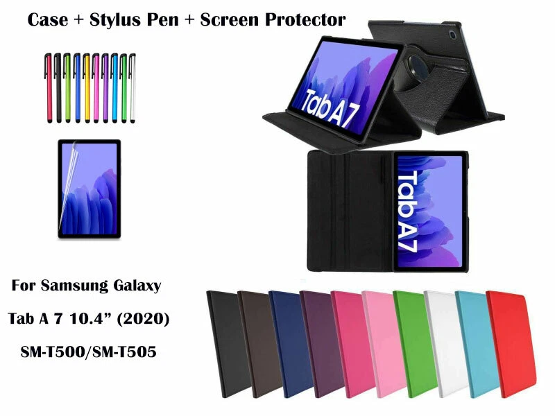 360°Rotate PU Leather cover case for Samsung Galax Tab A 7 10.4" T500 /T505 - Image 1 of 1