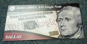 2004 $10 FRN LOW 3 DIGIT SERIAL #752 DALLAS. REDUCED 2/26/25 (485) - Picture 1 of 2