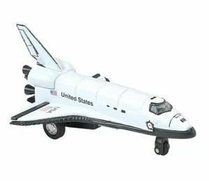 SPACE SHUTTLE 5" PLANE DISPLAY TOY MODEL PULL BACK ACTION 9869D  - Picture 1 of 1