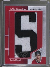 2013-14 In the Game-Used Nameplate 1/1 Bernie Nicholls #NP-295 0c3