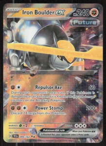 Pokemon TCG SV05: Temporal Forces #099/162 Iron Boulder ex NM - Picture 1 of 2