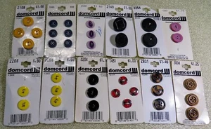 Collection of New On Card Domcord III Mostly Shirt Buttons - Picture 1 of 1