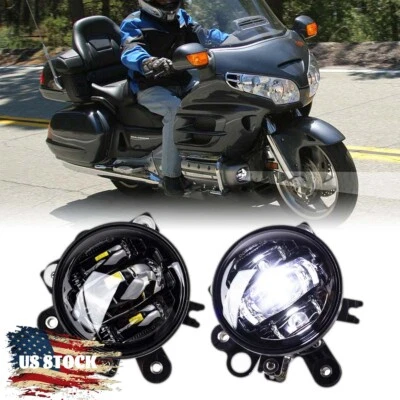 2x DOT LED Driving Fog Light Fit For Honda Goldwing GL1800 2008-2010 2012-2017 - Image 1 of 4