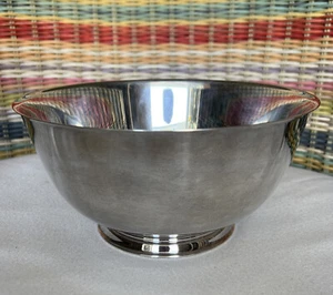 Paul Revere 5 “ Stainless Steel Footed Bowl 3” Deep Reproduction by Oneida Com. - Picture 1 of 3