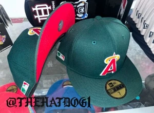 New Era Los Angeles Angels Side Batterman Watermelon 59fifty Fitted Hat Size 7 - Picture 1 of 1