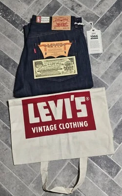 Levi's Vintage Clothing 1966 501 34 X 34 Ribete Denim LVC Stock Muerto Nuevo Foto 1 de 4
