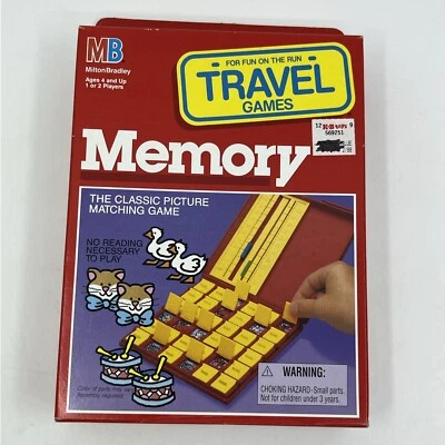 Vtg 1989 Travel Memory Classic Picture Matching Game Milton Bradley - NEW SEALED - Image 1 of 4