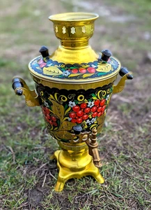 Samovar elettrico Ucraina dipinto sovietico vintage 1995 URSS 3 litri funzionante - Foto 1 di 18