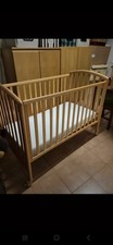lettino bambino 132x72x103 In Legno Massiccio Completo Materasso E Istruzioni