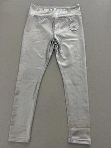 Converse Kids Metallic Swirl Shine High Rise Leggings Size Small 8-10 Years - Picture 1 of 4