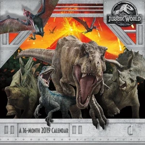 Jurassic World Fallen Kingdom Película 16 Meses 2019 Foto Pared Calendario NUEVO SELLADO - Imagen 1 de 2