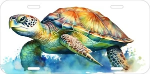 TURTLE TURTLES DESIGN YOUR OWN ASSORTED UV PRINTED METAL LICENSE PLATE B - Picture 1 of 4