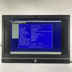 HP ProOne 600 G1 AIO 21.5" Intel Quad Core i5-4570S 2.90GHz 8GB RAM No OS No HDD - Afbeelding 1 van 22